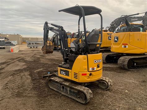 john deere mini excavators for sale in canada|john deere 17g price new.